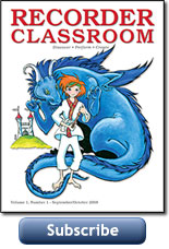 Subscribe to Recorder Classroom magazine